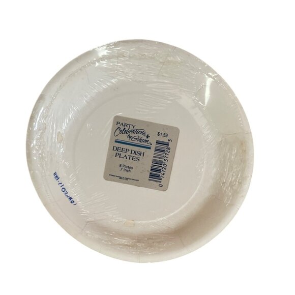 Vtg Gibson Disney Donald Duck Deep Dish Birthday Party Plates 7 Inch Set 8 1980s - Picture 2 of 6